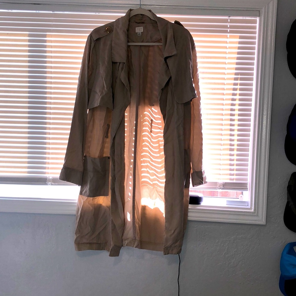 Tan long cardigan